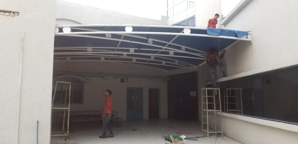 Custom Patio Shade Designs for Home and Commercial Spaces with Waterproof and UV-protected tensile Fabric Membrane