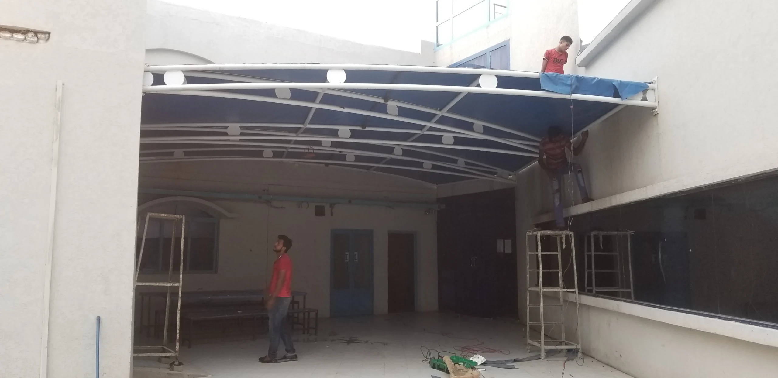 Custom Patio Shade Designs for Home and Commercial Spaces (2) Custom Patio Shade Designs for Home and Commercial Spaces with Waterproof and UV-protected tensile Fabric Membrane