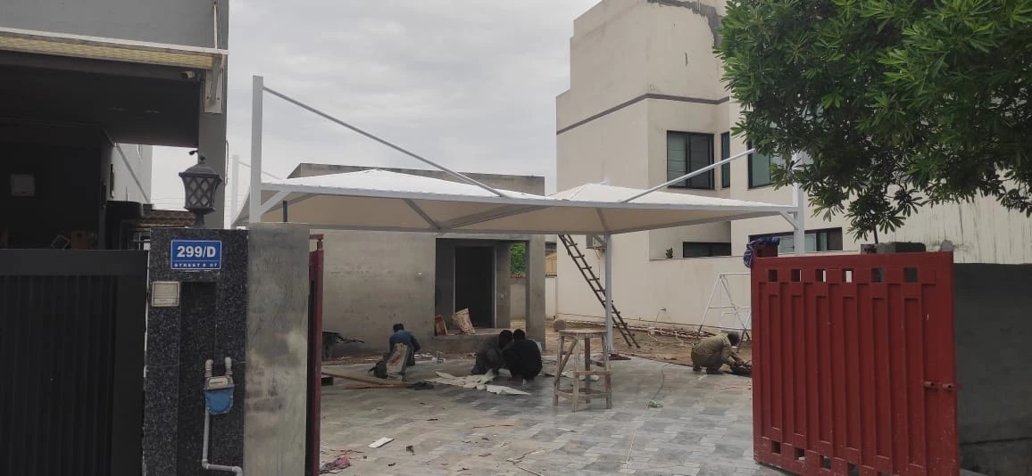 Modern arch design car parking shade Modern arch design car parking shade provides stylish and durable outdoor vehicle protection.
