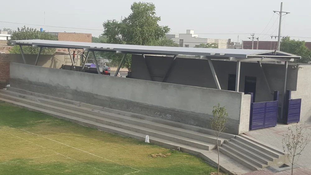 Custom waiting area shade designs for schools, commercial spaces, bus stands, and hospitals in Pakistan, offer durable and weather-resistant shading solutions.